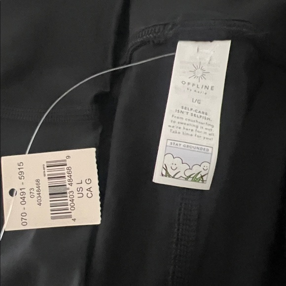 Aerie Black High-Waisted Leggings - Picture 3 of 3